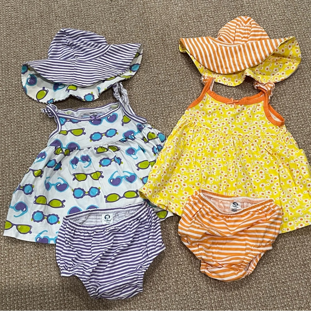 Gerber Baby Girls Summer 3 Piece Sets Size 18M